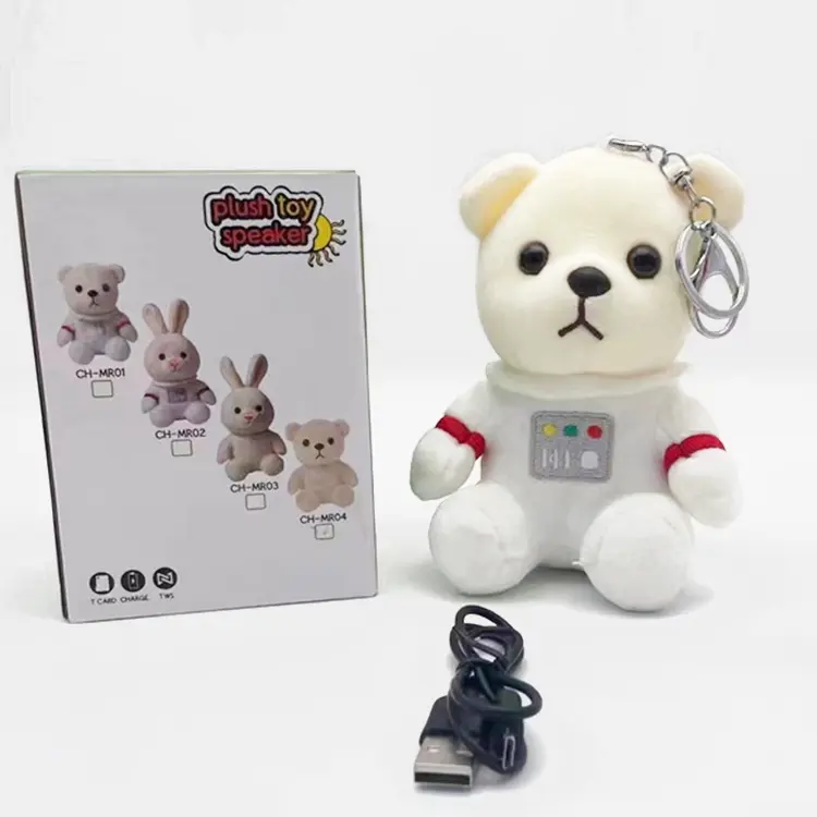 Mifa — haut-parleur jouets en peluche MR01, Mini chaîne en plastique, mignon, pour sac, accessoires, ours, lapin, animaux mignons