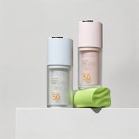 Nouvelle bouteille en plastique AS+PP à paroi épaisse de 30 ml avec pompe, récipient cosmétique vide pour huile essentielle, crème solaire, fond de teint liquide, flacon sans air