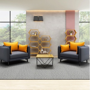 1 + 1 + 3 Kursi Sofa Kulit Hotel dengan Desain Modern Sofa Ruang Tamu - Product Image 6