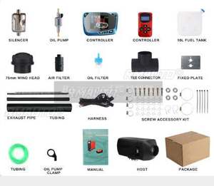 Calentador Diésel de 5KW 12V para Coche, Calefactor de Estacionamiento, Calentador Autónomo con Pantalla LCD Grande y Perilla de Control para SUV, RV, Almacén - Product Image 2