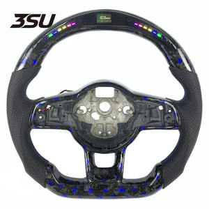 Volant en fibre de carbone texte personnalisé pour Volkswagen <span class=keywords><strong>Golf</strong></span> MK7 GTI <span class=keywords><strong>GTD</strong></span> R Gts R-Line Variant Pièces automobiles nouvellement mises à niveau - Product Image 1