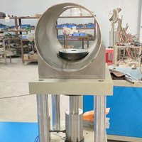 Machine de poinçonnage et de flangeage de tubes en acier inoxydable à haute productivité, à commande par moteur CNC Geyu