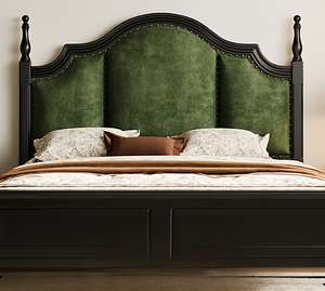 <span class=keywords><strong>Lit</strong></span> souple vintage français en bois massif, design nuage, revêtement en cuir convertible, garantie <span class=keywords><strong>3</strong></span> ans pour chambres et appartements, vente en gros - Product Image 4