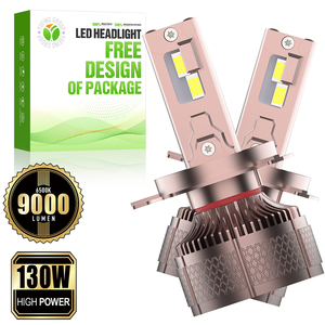 Ampoules LED automobiles P1B 130W 9000Lm 6500K 12-24V haute luminosité résistantes aux intempéries pour véhicules agricoles ruraux – Kits de modernisation d'ampoules - Product Image 1