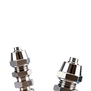 ข้อต่อลมแบบเร็ว ชุบนิกเกิล ทองแดง PM4 PM6 PM8 PM10 PM12 PM14 PM16 พร้อมตัวล็อคและสายลม - Product Image 1
