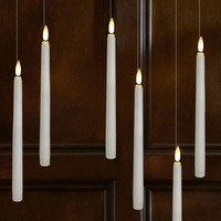 Venta caliente varita mágica vela levitante lámpara de Control remoto velas LED cónicas sin llama para fiesta de Halloween decoración de boda