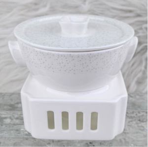 Service de table en porcelaine fine 45% de haute qualité, décor à pois colorés, vaisselle de luxe en céramique avec bordure dorée à la main pour hôtels, restaurants et banquets - Product Image 5