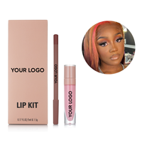 Nouveauté - Rouge à lèvres liquide mat à label privé et crayon à lèvres hautement pigmenté - Kit lèvres assorti gratuit