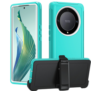 Funda de teléfono de protección completa a prueba de golpes 360 para <span class=keywords><strong>Huawei</strong></span> P30 Pro Hard PC 3 en 1 funda de teléfono para <span class=keywords><strong>Huawei</strong></span> Y9 <span class=keywords><strong>Prime</strong></span> con Clip para cinturón - Product Image 4