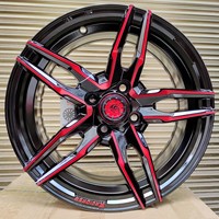 Jantes en alliage d'aluminium 14-18 pouces, modèle Wild Horse, PCD 5x105/100, ET 24/30, moulage basse pression, compatibles avec Reno Gori