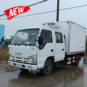 Camions Isuzu ELF légers 3-5 tonnes, simple et double cabine, pour le transport de bœuf et de poulet, fourgon frigorifique manuel de 4,2 m, 100p - Product Image 4