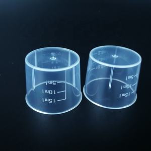 स्पष्ट पारदर्शी पैमाने बीकर के साथ 10ml 100ml दौर मुंह प्लास्टिक मापने कप - Product Image 4