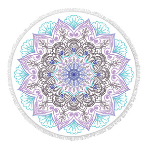 <span class=keywords><strong>Éponge</strong></span> 1.5 Mètres Rond de Luxe Personnalisé <span class=keywords><strong>Pas</strong></span> <span class=keywords><strong>Cher</strong></span> Imprimé 100 Polyester Conception Vos Propres Serviettes De Plage - Product Image 1