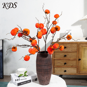 Frutta artificiale falsi cachi decorazione per la casa <span class=keywords><strong>piante</strong></span> fiore artificiale fabbrica all'ingrosso verdure artificiali - Product Image 4