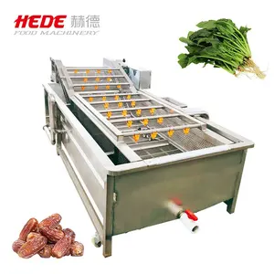 Automatic High Pressure Fruit Vegetable Washer Price Air Bubble Vegetable Washing Machine Industrial