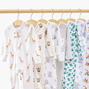 Combinaison-pyjama <span class=keywords><strong>b</strong></span>é<span class=keywords><strong>b</strong></span>é en coton biologique certifié GOTS, douce pour la peau, avec logo personnalisé, neutre, une pièce - Product Image 2