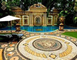 YUSHI Best Seller Artistic Splicing tessere di mosaico di marmo personalizzabili piastrelle per pavimenti in pietra naturale per la decorazione interna ed esterna - Product Image 6