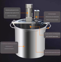 Machine automatique pour assaisonnement de hot pot, petit mélangeur, huile pimentée, sauce fritée, base de confiture de fruits, machine à sauces, machine à bouillie