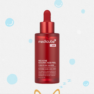 Peeling Químico con Ácido Succínico para el Acné Rojo MEDICUBE 50 ml - Peeling Químico Anti-Acné y Anti-Arrugas con Ácido Hialurónico - Tratamiento Facial Coreano - Product Image 1