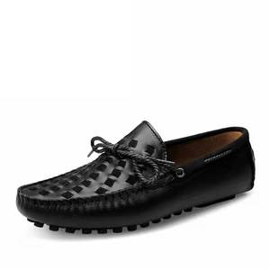 Zapatos de verano para hombre, zapatillas ligeras de tejido, zapatos informales a la moda para caminar, mocasines transpirables de cuero para hombre - Product Image 6