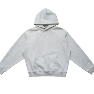 Sweat-shirt à capuche épais en polaire couleur unie, couche d'air chaud robuste - Product Image 1