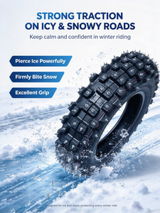 Neumático de Invierno Antideslizante <span class=keywords><strong>con</strong></span> <span class=keywords><strong>Clavos</strong></span> 80/100-21, Neumático Delantero <span class=keywords><strong>con</strong></span> <span class=keywords><strong>Clavos</strong></span> <span class=keywords><strong>para</strong></span> Clima Frío K16-ybs300 - Product Image 5
