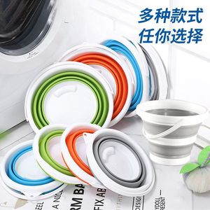 Portable Collapsible Plastic <b>Bucket</b> 10L 5L 3L Multi Purpose Outdoor Car Wash Travel Fishing Brush Washing <b>Bucket</b> - Product Image 5