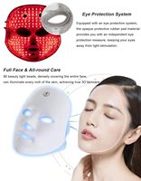 Masque facial LED 7 couleurs rechargeable NQK-SP, OEM ODM, appareil de soin lumineux pour le visage, vente en gros, marque privée