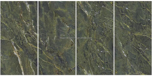 Populaire Verde Perse Fritté Pierre Dalle Salle De Bains Vanité Table Top Cuisine Île Décor Vert Artificielle Fritté Pierre - Product Image 3