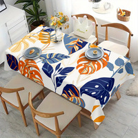 Nappes Rectangle, Nappe de Printemps Rectangle Couvertures de Table Lavables pour Intérieur Extérieur Table à Manger Décorations de Fête à la Maison