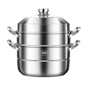 316 Thickened Stainless Steel 4-Layer Induction Cooker Applicable Heated Combination Cover Steamer <strong>Pot</strong> Steaming Lattice for <strong>Fish</strong> - Product Image 1