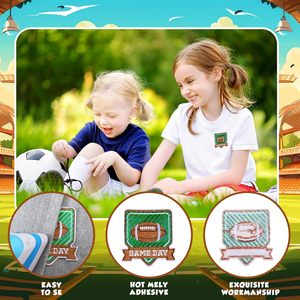 Wholesale Custom Gameday Iron On Patches Bulk Nfl Teams Chenille <b>Sew</b> On Twill Fabric Football Patches For Hats Clothes Jeans - Product Image 5