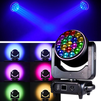 Projecteur de scène professionnel 19x40W Bee Eye LED Moving Head Wash Light RGBW 4-en-1 à effet rotatif pour événements