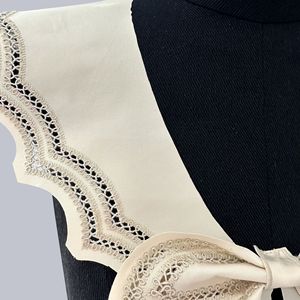 나비 분리 가능한 흰색 레이스 칼라 자수 맞춤 도매 니트 크로 셰 뜨개질 네크 라인 중공 거짓 칼라 - Product Image 4