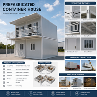 Casa Contenedor Prefabricada Desmontable de 20 pies, Diseño Moderno y Personalizado, Panel Sándwich, Oficina, Supermercado, Hogar, Bar