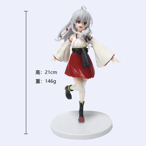 2 Diseños, Figura de 20 cm de la Bruja Errante, Figura de Colección de Cosplay de Majo No Tabitabi Elaina, Figura de Anime en PVC 3D, Muñeca de Juguete - Product Image 4
