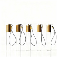 Fertigware Clear Amber 1ml 2ml 3ml 5ml 10ml Kleine ätherische Öl Parfüm Roller Ball Flasche mit Gold Silber Schwarz Kappe