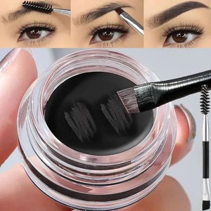 Brun mat noir crème à sourcils sauvage 3D teinte naturelle rehausseurs de sourcils Gel cire étanche durable maquillage des yeux outils cosmétiques - Product Image 4