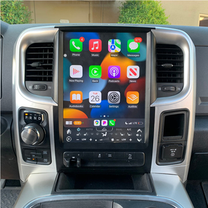 Unidad principal de coche, sistema de actualización de Radio, navegación Android para Dodge Ram 1500 2500 2013 - 2018 estilo Tesla, pantalla táctil <span class=keywords><strong>Carpay</strong></span> - Product Image 2