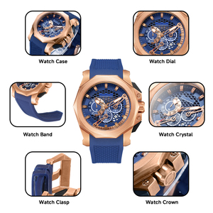 นาฬิกาข้อมือผู้ชายแบบธุรกิจ โลโก้สั่งทำพิเศษ หรูหรา กันน้ำ เรืองแสง ควอตซ์ คลาสสิก สายสแตนเลส - Product Image 2