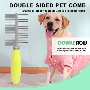 工場卸売カスタム両面猫針ヘアコーム犬ペットグルーミングコーム - Product Image 6