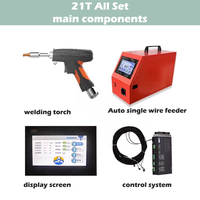 HXLASER Kit de torches de soudage industrielles 4 en 1 21T 23T 28T 28F pour soudeuse laser portative SUP pour réfrigérateurs