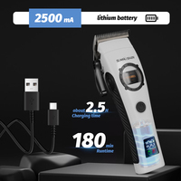 SiMAiSHEN T8 Alat Cukur Rambut Profesional Tanpa Kabel 7000 RPM Motor Rotor Luar Pisau Baja Tahan Karat Baterai 2500mAh Untuk Penggunaan Rumah Tangga