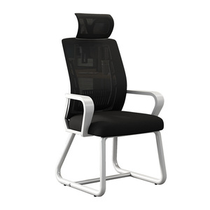 Ergonomic Bow <b>Frame</b> Office Chair With Mesh Back And Foam Seat For Home Study And Office Use - Product Image 4
