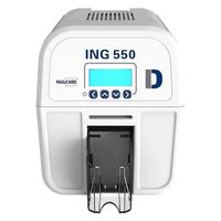 Impresora de Tarjetas de Identificación de PVC de Alta Velocidad Magicard ING550, Impresora Térmica de Doble Cara de 300 DPI para la Elaboración de Tarjetas de Membresía para Empresas y Oficinas