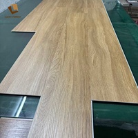 Mejor azulejo de vinilo de lujo roble LVT suelo rígido de vinilo de alto brillo piso de PVC