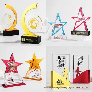 Trophée en cristal blanc pour champion <span class=keywords><strong>de</strong></span> concours <span class=keywords><strong>de</strong></span> <span class=keywords><strong>chant</strong></span> et <span class=keywords><strong>de</strong></span> danse, récompense pour les meilleurs vendeurs, réunion annuelle <span class=keywords><strong>de</strong></span> l'entreprise - Product Image 4