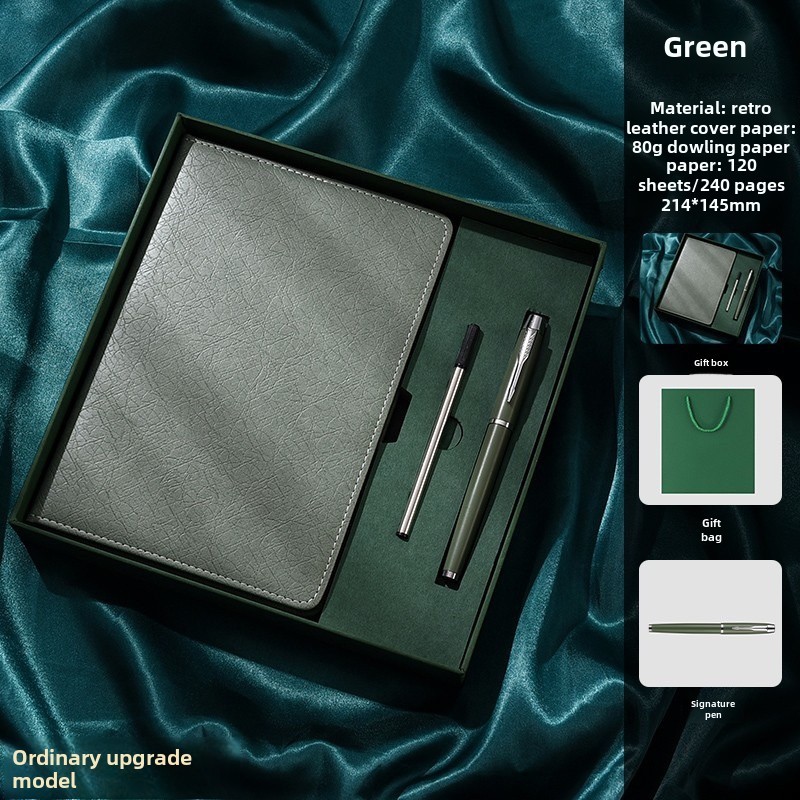 green 240 pages - Business gift box set