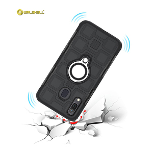 Étui de téléphone hybride 3 en 1 avec <span class=keywords><strong>coque</strong></span> <span class=keywords><strong>rigide</strong></span>, béquille, clip ceinture, protection PC et TPU pour <span class=keywords><strong>Samsung</strong></span> A30 avec support voiture - Product Image 3