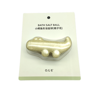 Petit Crocodile personnalisé en forme de finition mate carton blister emballage UV avantage thermoscellage boîte-cadeau <span class=keywords><strong>bombes</strong></span> de bain sel - Product Image 1